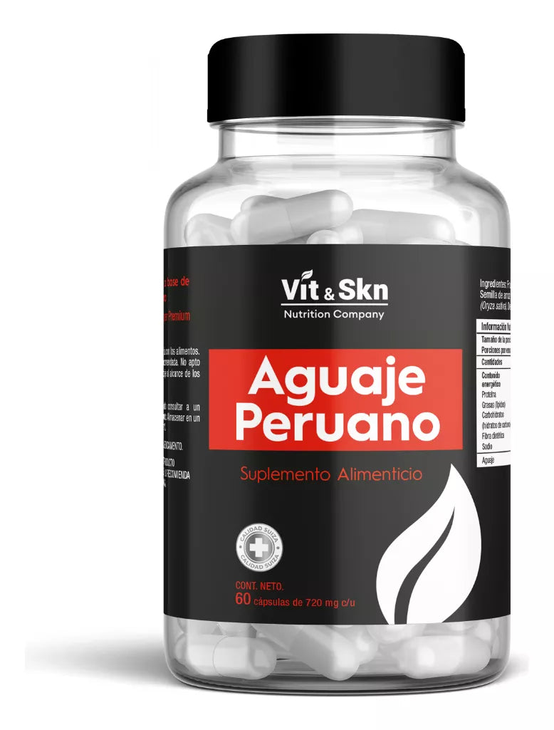 Aguaje Peruano Vit & Skn Súper Premium 60 Cápsulas