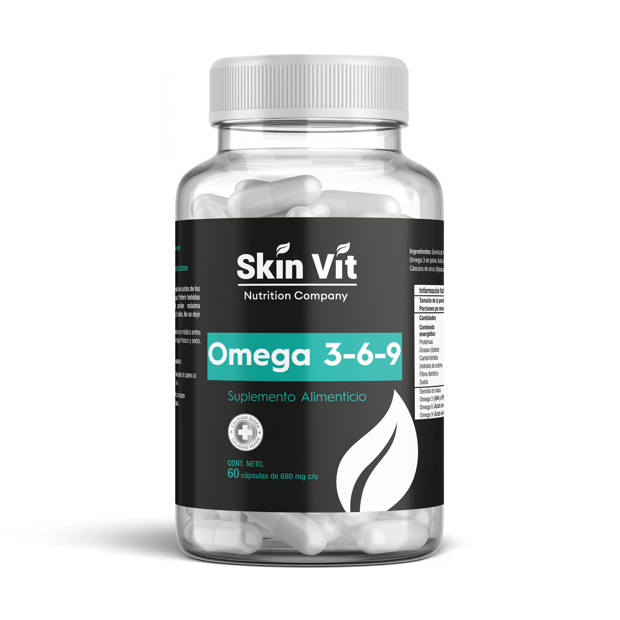Omega 3 6 9 Skin Vit Nutrition Company 60 Capsulas