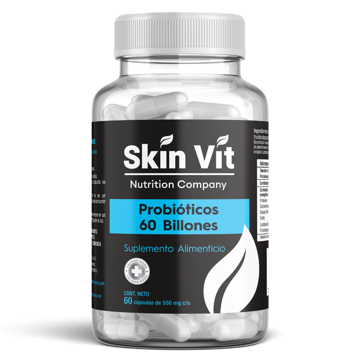 Probioticos Skin Vit 60 Capsulas 550 mg